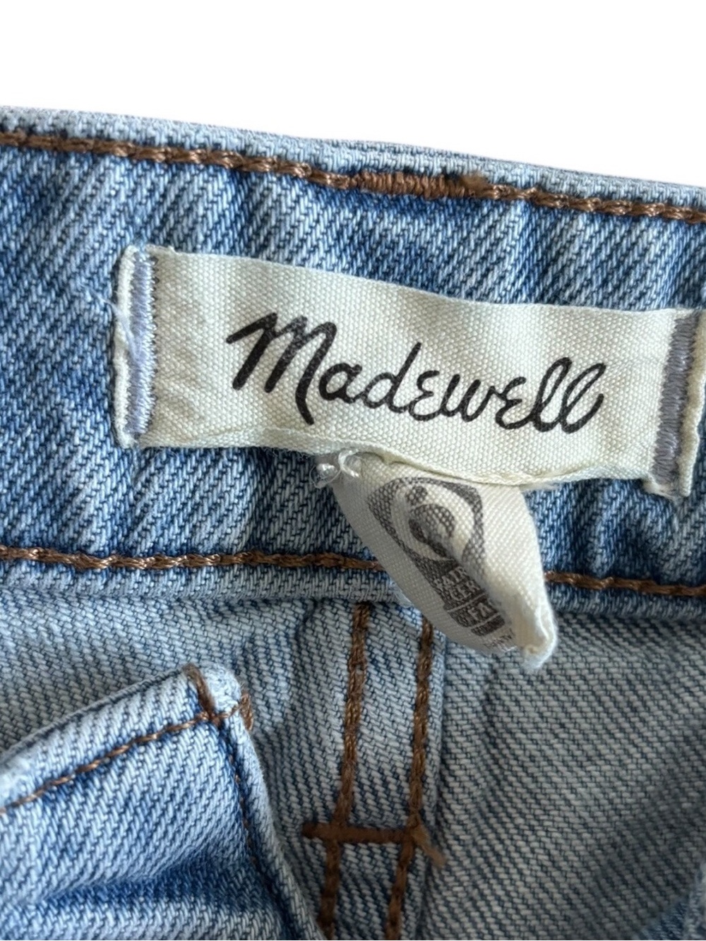 Madewell Distressed Light Wash High Rise Jeans Size 26 - Picture 5 of 8